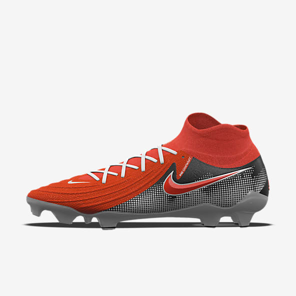 Nike red and white football boots clearance